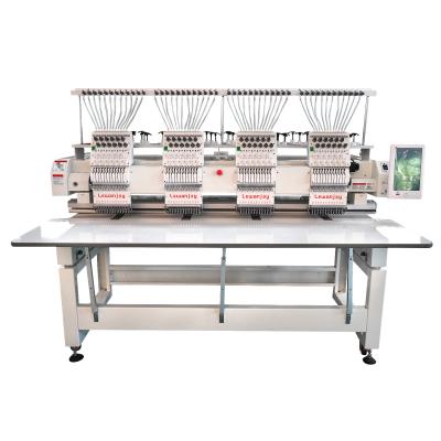 The Multi Four Heads Multifunctional Computerized Embroidery Machine For Hat T-shirt Flat Shoe