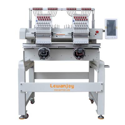 Lewanjoy Newest Technology Embroidery Machine Two Head 12/15 Needles High Performance For Cap Embroidery Machine - 副本