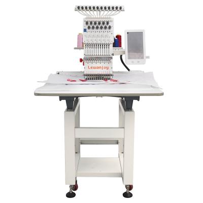 Lewanjoy Single Head Household Flat Hat T-shits Embroider Simple Frame Thread Embroidery Label Machine