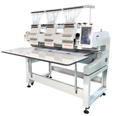 The Most Popular Industrial Three Heads High Speed Computerized Hat Embroidery Machine For Embroider Shop