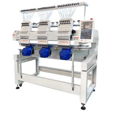 The Most Popular Industrial Three Heads High Speed Computerized Hat Embroidery Machine For Embroider Shop
